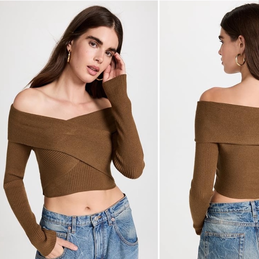 Off shoulder sweater